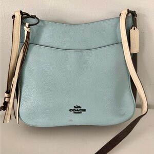 Coach Sky Blue Leather Crossbody Bag